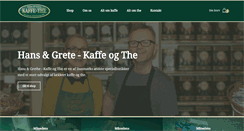 Desktop Screenshot of kaffe-the.dk