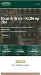 Mobile Screenshot of kaffe-the.dk